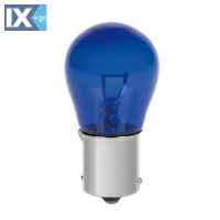 P21W 12V 21W BA15s ΜΟΝΟΠΟΛΙΚΟ ΜΠΛΕ BLUE DYED-GLASS 2ΤΕΜ. BLISTER