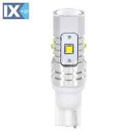 T10 10-30V W2,1x9,5d 380lm (ΚΑΡΦΩΤΟ) ΛΕΥΚΟ ΔΙΑΘΛΑΣΗΣ MEGA-LED 45 CREE-LED BLISTER 2ΤΕΜ.