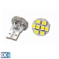 ΛΑΜΠΑ W5W 8xSMD 3528 12V ΛΕΥΚΗ 2ΤΕΜ