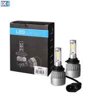 HB4 9006 LED SET C6 9>32V 6.500K 10.000lm 4 X 10W ΛΑΜΠΑ ΜΕ COB EPISTAR 1021 LED ΚΑΙ ΑΝΕΜΙΣΤΗΡΑΚΙ M-TECH - 2 ΤΕΜ.