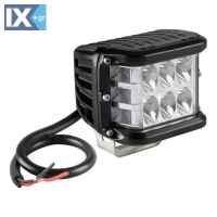 ΠΡΟΒΟΛΕΑΣ ΕΡΓΑΣΙΑΣ ΤΕΤΡΑΓΩΝΟΣ WL-24 12LED 36W 3000lm 9>32V (52x62x47mm) ΦΩΣ ΔΙΑΘΛΑΣΗΣ 3 ΟΨΕΩΝ -1ΤΕΜ.