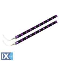 ΤΑΙΝΙΑ ΜΕ 15 LED ΕΥΚΑΜΠΤΗ FLEX STRIP 40 CM 12V ΜΩΒ 2ΤΕΜ