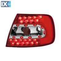 ΠΙΣΙΝΑ ΦΑΝΑΡΙΑ DECTANE AUDI A4 B5 LIMOUSINE 95>00 LED ΚΟΚΚΙΝΟ/ ΚΡΥΣΤΑΛΛΟ - 2 ΤΕΜΑΧΙΑ