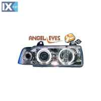 ΜΠΡΟΣΤΙΝΑ ΦΑΝΑΡΙΑ DIEDERICHS ANGEL EYES BMW ΣΕΙΡΑ 3 E36 90>99 LIMOUSINE/ TOURING ΧΡΩΜΙΟ - 2 ΤΕΜΑΧΙΑ