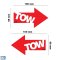 ΑΥΤΟΚΟΛΛΗΤΟ ''TOW'' ΚΟΚΚΙΝΟ 100x58mm SIMONI RACING - 2 ΤΕΜ.  - 2,5 EUR