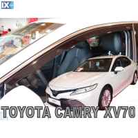 ΑΝΕΜΟΘΡΑΥΣΤΕΣ ΑΥΤΟΚΙΝΗΤΟΥ ΓΙΑ TOYOTA CAMRY XV70 4D 2018> ΖΕΥΓΑΡΙ ΑΠΟ ΕΥΚΑΜΠΤΟ ΦΙΜΕ ΠΛΑΣΤΙΚΟ HEKO - 2 ΤΕΜ.