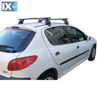 Kit Μπάρες Αλουμινίου - Πόδια για Peugeot 206 5 doors 1998-2009 2 τεμάχια