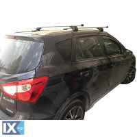 Kit Μπάρες Αλουμινίου NORDRIVE με Πόδια για Suzuki s-cross 2013+ 2 τεμάχια