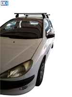 Kit Μπάρες Αλουμινίου MENABO - Πόδια για Peugeot 206 1998-2009 2 τεμάχια