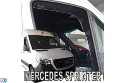 ΑΝΕΜΟΘΡΑΥΣΤΕΣ ΑΥΤΟΚΙΝΗΤΟΥ ΓΙΑ MERCEDES SPRINTER W907 2D 2018> ΖΕΥΓΑΡΙ ΑΠΟ ΕΥΚΑΜΠΤΟ ΦΙΜΕ ΠΛΑΣΤΙΚΟ HEKO - 2 ΤΕΜ.