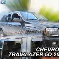 ΣΕΤ ΑΝΕΜΟΘΡΑΥΣΤΕΣ ΑΥΤΟΚΙΝΗΤΟΥ ΓΙΑ CHEVROLET TRAIBLAZER 5D 2002-2009R (>OT) / SAAB 9-7 ΑΠΟ ΕΥΚΑΜΠΤΟ ΦΙΜΕ ΠΛΑΣΤΙΚΟ HEKO - 4 ΤΕΜ.