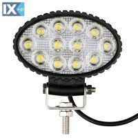 ΠΡΟΒΟΛΕΑΣ EPISTAR 10-30V 36W 2400lm CREE LED ΟΒΑΛ 138x87x77mm