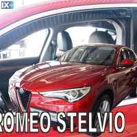 ΑΝΕΜΟΘΡΑΥΣΤΕΣ ΑΥΤΟΚΙΝΗΤΟΥ ΓΙΑ ALFA ROMEO STELVIO 5D 2017> ΖΕΥΓΑΡΙ ΑΠΟ ΕΥΚΑΜΠΤΟ ΦΙΜΕ ΠΛΑΣΤΙΚΟ HEKO - 2 ΤΕΜ.