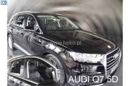 ΣΕΤ ΑΝΕΜΟΘΡΑΥΣΤΕΣ ΑΥΤΟΚΙΝΗΤΟΥ ΓΙΑ AUDI Q7 5D 2015> ΑΠΟ ΕΥΚΑΜΠΤΟ ΦΙΜΕ ΠΛΑΣΤΙΚΟ HEKO - 4 ΤΕΜ.