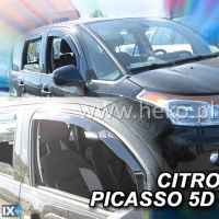 ΑΝΕΜΟΘΡΑΥΣΤΕΣ ΑΥΤΟΚΙΝΗΤΟΥ ΓΙΑ CITROEN C3 PICASSO 5D 2009>2017 ΖΕΥΓΑΡΙ ΑΠΟ ΕΥΚΑΜΠΤΟ ΦΙΜΕ ΠΛΑΣΤΙΚΟ HEKO - 2 ΤΕΜ.