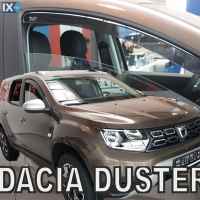 ΑΝΕΜΟΘΡΑΥΣΤΕΣ ΑΥΤΟΚΙΝΗΤΟΥ ΓΙΑ DACIA DUSTER II 5D 2018> ΖΕΥΓΑΡΙ ΑΠΟ ΕΥΚΑΜΠΤΟ ΦΙΜΕ ΠΛΑΣΤΙΚΟ HEKO - 2 ΤΕΜ.