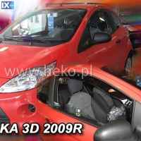 ΑΝΕΜΟΘΡΑΥΣΤΕΣ ΑΥΤΟΚΙΝΗΤΟΥ ΓΙΑ FORD KA 3D 2009-2017 ΖΕΥΓΑΡΙ ΑΠΟ ΕΥΚΑΜΠΤΟ ΦΙΜΕ ΠΛΑΣΤΙΚΟ HEKO - 2 ΤΕΜ.