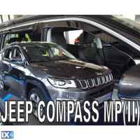 ΣΕΤ ΑΝΕΜΟΘΡΑΥΣΤΕΣ ΑΥΤΟΚΙΝΗΤΟΥ ΓΙΑ JEEP COMPASS MP 5D 2017> ΑΠΟ ΕΥΚΑΜΠΤΟ ΦΙΜΕ ΠΛΑΣΤΙΚΟ HEKO - 4 ΤΕΜ.