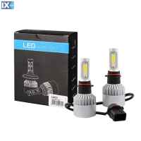 P13W LED SET C6 9>32V 6.500K 10.000lm 4 X 10W ΛΑΜΠΑ ΜΕ COB EPISTAR 1021 LED ΚΑΙ ΑΝΕΜΙΣΤΗΡΑΚΙ M-TECH - 2 ΤΕΜ.