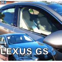 ΣΕΤ ΑΝΕΜΟΘΡΑΥΣΤΕΣ ΑΥΤΟΚΙΝΗΤΟΥ ΓΙΑ LEXUS GS 250 4D 2016> ΑΠΟ ΕΥΚΑΜΠΤΟ ΦΙΜΕ ΠΛΑΣΤΙΚΟ HEKO - 4 ΤΕΜ.