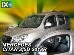 ΑΝΕΜΟΘΡΑΥΣΤΕΣ ΑΥΤΟΚΙΝΗΤΟΥ ΓΙΑ MERCEDES CITAN W415 3D/5D 2012> ΖΕΥΓΑΡΙ ΑΠΟ ΕΥΚΑΜΠΤΟ ΦΙΜΕ ΠΛΑΣΤΙΚΟ HEKO - 2 ΤΕΜ.