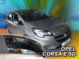 ΑΝΕΜΟΘΡΑΥΣΤΕΣ ΑΥΤΟΚΙΝΗΤΟΥ ΓΙΑ OPEL CORSA D / E 5D 09/2006>2019 ΑΠΟ ΕΥΚΑΜΠΤΟ ΦΙΜΕ ΠΛΑΣΤΙΚΟ HEKO - 2 ΤΕΜ.