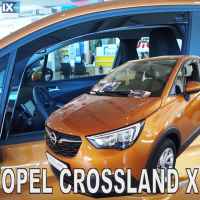 ΑΝΕΜΟΘΡΑΥΣΤΕΣ ΑΥΤΟΚΙΝΗΤΟΥ ΓΙΑ OPEL CROSSLAND X 5D 2017> ΖΕΥΓΑΡΙ ΑΠΟ ΕΥΚΑΜΠΤΟ ΦΙΜΕ ΠΛΑΣΤΙΚΟ HEKO - 2 ΤΕΜ.