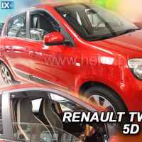 ΑΝΕΜΟΘΡΑΥΣΤΕΣ ΑΥΤΟΚΙΝΗΤΟΥ ΓΙΑ RENAULT TWINGO 5D 2014R-> ΖΕΥΓΑΡΙ ΑΠΟ ΕΥΚΑΜΠΤΟ ΦΙΜΕ ΠΛΑΣΤΙΚΟ HEKO - 2 ΤΕΜ.