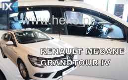 ΣΕΤ ΑΝΕΜΟΘΡΑΥΣΤΕΣ ΑΥΤΟΚΙΝΗΤΟΥ ΓΙΑ RENAULT MEGANE 5D 2016> GRANDTOUR WAGON ΑΠΟ ΕΥΚΑΜΠΤΟ ΦΙΜΕ ΠΛΑΣΤΙΚΟ HEKO - 4 ΤΕΜ.