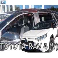 ΣΕΤ ΑΝΕΜΟΘΡΑΥΣΤΕΣ ΑΥΤΟΚΙΝΗΤΟΥ ΓΙΑ TOYOTA RAV4 V 5D 2019> ΑΠΟ ΕΥΚΑΜΠΤΟ ΦΙΜΕ ΠΛΑΣΤΙΚΟ HEKO - 4 ΤΕΜ.