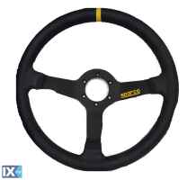 ΤΙΜΟΝΙ SPARCO 015R215CLN ΜΑΥΡΟ ΜΕ ΚΙΤΡΙΝΗ ΛΕΠΤΟΜΕΡΙΑ