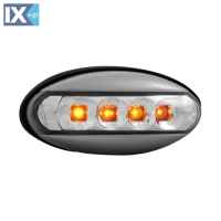 ΠΛΑΪΝΑ ΦΛΑΣ PEUGEOT 206/ 206cc/ 307 LED GREY/CLEAR - 2 ΤΕΜ