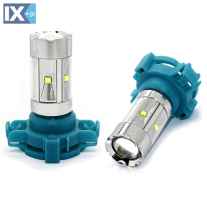 PSY24W 12/24V PGU20-4 7W LED 8xCREE PREMIUM ΛΕΥΚΟ 1ΤΕΜ.