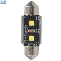 ΛΑΜΠΑΚΙΑ ΠΛΑΦΟΝΙΕΡΑΣ C5W 12V SV8.5 3,2W 420lm 41mm 2xHP LED OSRAM ΛΕΥΚΟ BLISTER 2ΤΕΜ. M-TECH