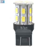 W21W/5W (T20) 12V W3x16d LED 21xSMD5630 6W PREMIUM ΛΕΥΚΟ 1ΤΕΜ. ΜΟΝΟΠΟΛΙΚΟ M-TECH