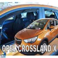 ΣΕΤ ΑΝΕΜΟΘΡΑΥΣΤΕΣ ΑΥΤΟΚΙΝΗΤΟΥ ΓΙΑ OPEL CROSSLAND X 5D 2017> ΑΠΟ ΕΥΚΑΜΠΤΟ ΦΙΜΕ ΠΛΑΣΤΙΚΟ HEKO - 4 ΤΕΜ.