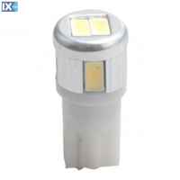 W5W 12V T10 W2,1x9,5d LED 6xSMD5730 ΛΕΥΚΟ (ΚΑΡΦΩΤΟ ΑΚΑΛΥΚΟ) BLISTER 2ΤΕΜ. M-TECH