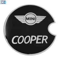 MINI COOPER 2001>2013 ΑΥΤΟΚΟΛΛΗΤΟ ΤΑΠΑΣ ΡΕΖΕΡΒΟΥΑΡ 16,2 cm ΜΑΥΡΟ/ΧΡΩΜΙΟ ΜΕ ΕΠΙΚΑΛΥΨΗ ΕΠΟΞΕΙΔΙΚΗΣ ΡΥΤΙΝΗΣ (ΥΓΡΟ ΓΥΑΛΙ) (ΕΛΕΓΧΟΣ ΣΥΜΒΑΤΟΤΗΤΑΣ ΚΑΤΟΠΙΝ ΜΕΤΡΗΣΗΣ) - 1 ΤΕΜ.