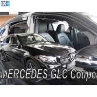 ΣΕΤ ΑΝΕΜΟΘΡΑΥΣΤΕΣ ΑΥΤΟΚΙΝΗΤΟΥ ΓΙΑ MERCEDES GLC COUPE C253 5D 2017> ΑΠΟ ΕΥΚΑΜΠΤΟ ΦΙΜΕ ΠΛΑΣΤΙΚΟ HEKO - 4 ΤΕΜ.