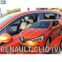 ΣΕΤ ΑΝΕΜΟΘΡΑΥΣΤΕΣ ΑΥΤΟΚΙΝΗΤΟΥ ΓΙΑ RENAULT CLIO 5D 2019> ΑΠΟ ΕΥΚΑΜΠΤΟ ΦΙΜΕ ΠΛΑΣΤΙΚΟ HEKO - 4 ΤΕΜ.