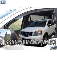 ΑΝΕΜΟΘΡΑΥΣΤΕΣ ΑΥΤΟΚΙΝΗΤΟΥ ΓΙΑ NISSAN ARMADA WA60 5D 2004-2016 ΖΕΥΓΑΡΙ ΑΠΟ ΕΥΚΑΜΠΤΟ ΦΙΜΕ ΠΛΑΣΤΙΚΟ HEKO - 2 ΤΕΜ.