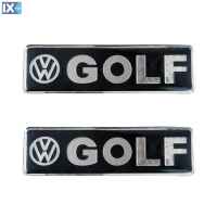 VW GOLF ΣΗΜΑΤΑ ΒΙΔΩΤΑ 10 Χ 3 cm ΕΠΟΞΕΙΔΙΚΗΣ ΡΥΤΙΝΗΣ (ΥΓΡΟ ΓΥΑΛΙ) ΣΕ ΜΑΥΡΟ/ΧΡΩΜΙΟ ΓΙΑ ΠΑΤΑΚΙΑ - 2 ΤΕΜ.