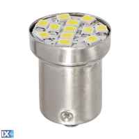 R5W BA15s 24/28V 120LM 12SMD LED x 1 CHIPS HYPER LED ΛΕΥΚΑ 20TEM.