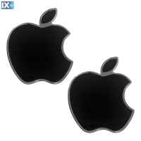 APPLE ΑΥΤΟΚΟΛΛΗΤΑ 4,2 X 3,45 cm ΜΑΥΡΟ/ΧΡΩΜΙΟ ΜΕ ΕΠΙΚΑΛΥΨΗ ΕΠΟΞΕΙΔΙΚΗΣ ΡΥΤΙΝΗΣ (ΥΓΡΟ ΓΥΑΛΙ) (ΕΛΕΓΧΟΣ ΣΥΜΒΑΤΟΤΗΤΑΣ ΚΑΤΟΠΙΝ ΜΕΤΡΗΣΗΣ) - 2 ΤΕΜ.