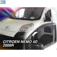 ΑΝΕΜΟΘΡΑΥΣΤΕΣ ΑΥΤΟΚΙΝΗΤΟΥ ΓΙΑ FIAT FIORINO / QUBO 4D/5D 2008> / PEUGEOT BIPPER / CITROEN NEMO ΖΕΥΓΑΡΙ ΑΠΟ ΕΥΚΑΜΠΤΟ ΦΙΜΕ ΠΛΑΣΤΙΚΟ HEKO - 2 ΤΕΜ.