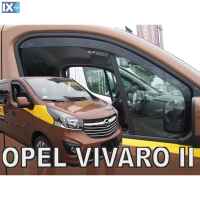 ΑΝΕΜΟΘΡΑΥΣΤΕΣ ΑΥΤΟΚΙΝΗΤΟΥ ΓΙΑ OPEL VIVARO II 2014> / RENAULT TRAFIC III 2014>/ NISSAN NV300 2018> - ΖΕΥΓΑΡΙ ΑΠΟ ΕΥΚΑΜΠΤΟ ΦΙΜΕ ΠΛΑΣΤΙΚΟ (ΚΑΛΥΠΤΟΥΝ ΚΑΙ ΤΟ ΦΙΝΙΣΤΡΙΝΙ) HEKO - 2 ΤΕΜ.