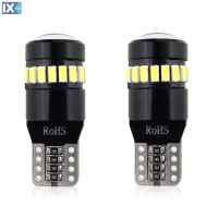 T10 W5W 12/24V ΛΑΜΠΑΚΙ CANBUS LED 18xSMD3014 +1xSMD ΛΕΥΚΟ AMiO - 2 ΤΕΜ.