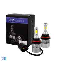 HB5 9007 H/L 10>36V 6.500K 10.000lm 80W COB LED EPISTAR 1021 C6 KIT ΜΕ ΑΝΕΜΙΣΤΗΡΑΚΙ M-TECH - 2 ΤΕΜ.