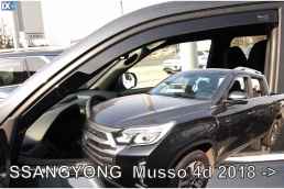 ΑΝΕΜΟΘΡΑΥΣΤΕΣ ΑΥΤΟΚΙΝΗΤΟΥ ΓΙΑ SSANGYONG MUSSO 4D 2018+ ΖΕΥΓΑΡΙ ΑΝΕΜΟΘΡΑΥΣΤΕΣ ΑΠΟ ΕΥΚΑΜΠΤΟ ΦΙΜΕ ΠΛΑΣΤΙΚΟ HEKO - 2 ΤΕΜ.