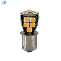 P21W 24/32V Ba15s 110lm 18xSMDx1CHIP LED CAN-BUS (ΦΟΥΝΤΟΥΚΙ) ΠΟΡΤΟΚΑΛΙ BLISTER​ LAMPA - 1 TEM.